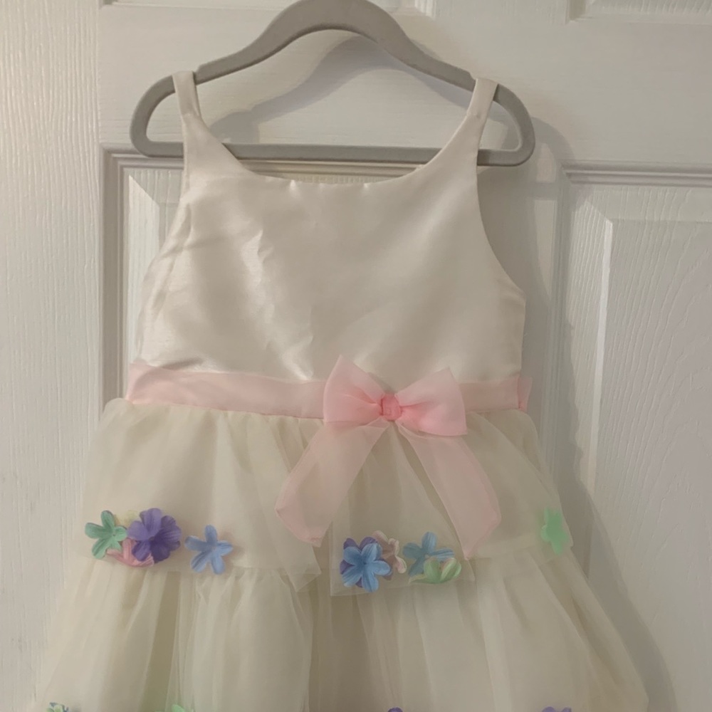 Rare Editions Belt Bow Dress
